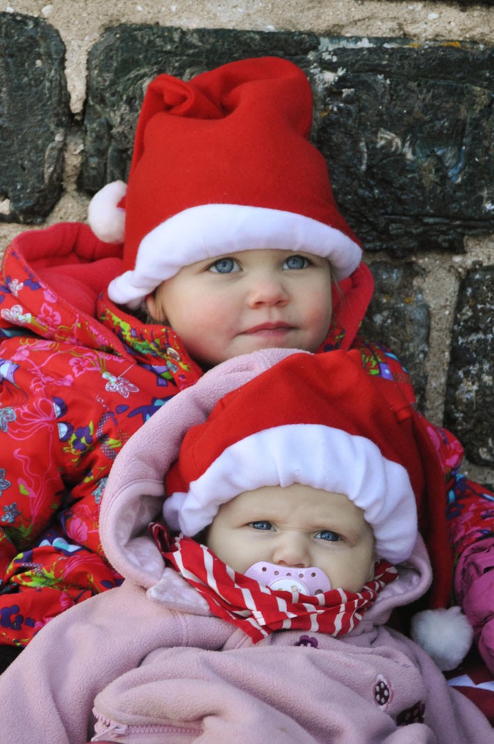 Ally och Iris Wäringstam skickar en julkram till alla sina släktingar och vänner. 