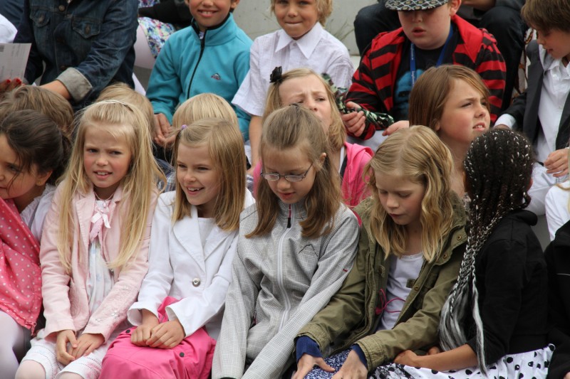 Skolavslutning på Sjöfruskolan i Umeå.
