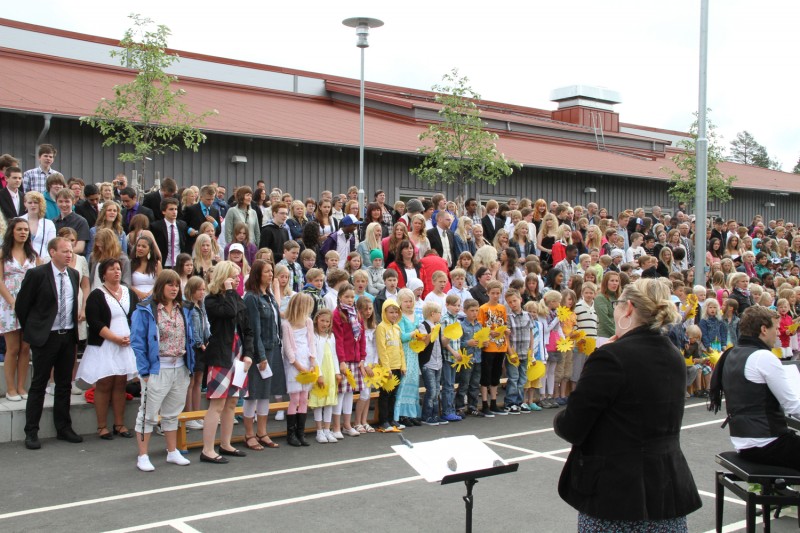 Skolavslutning på Sjöfruskolan i Umeå.
