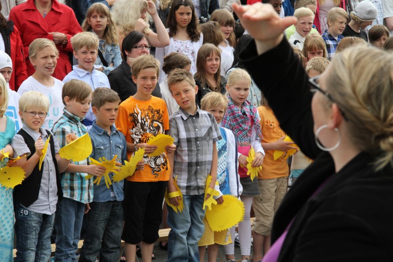 Skolavslutning på Sjöfruskolan i Umeå.
